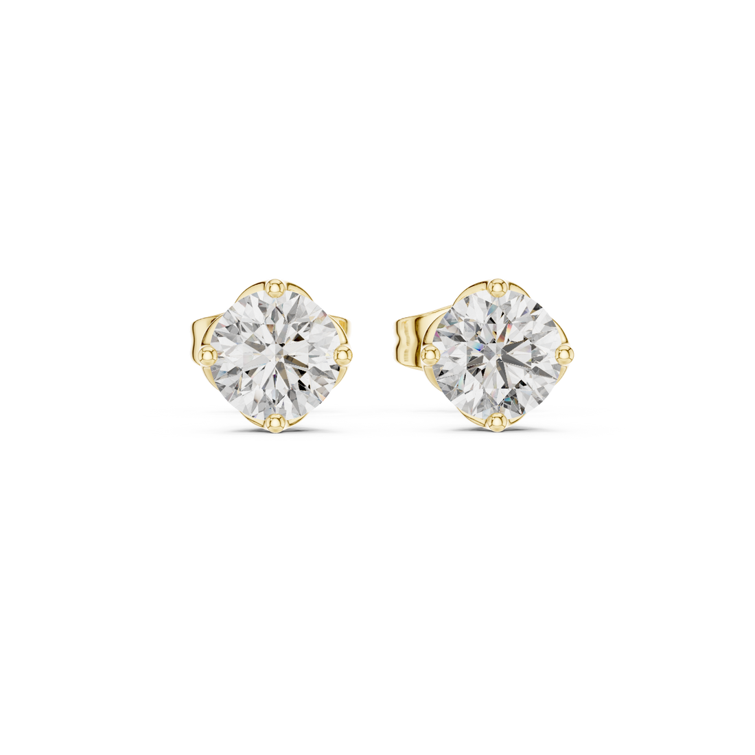 Classic Solitaire Lab-Grown Diamond Stud Earrings