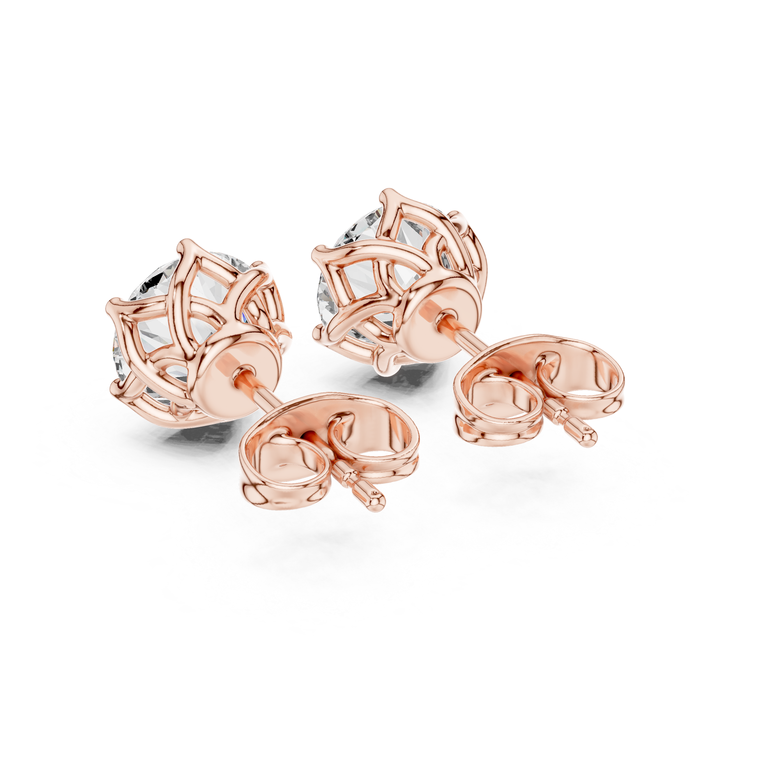 Signature Six-Prong Lab-Grown Diamond Stud Earrings