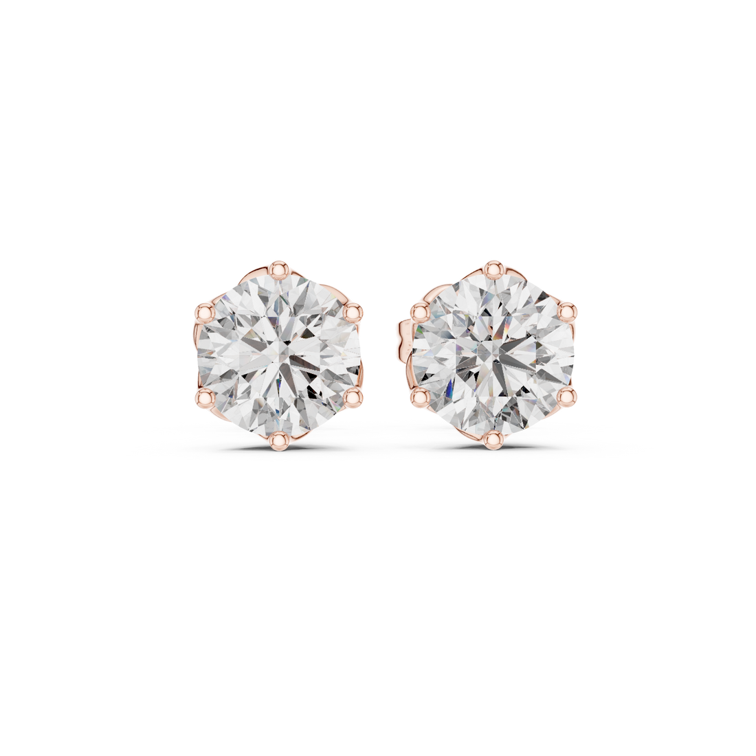 Signature Six-Prong Lab-Grown Diamond Stud Earrings