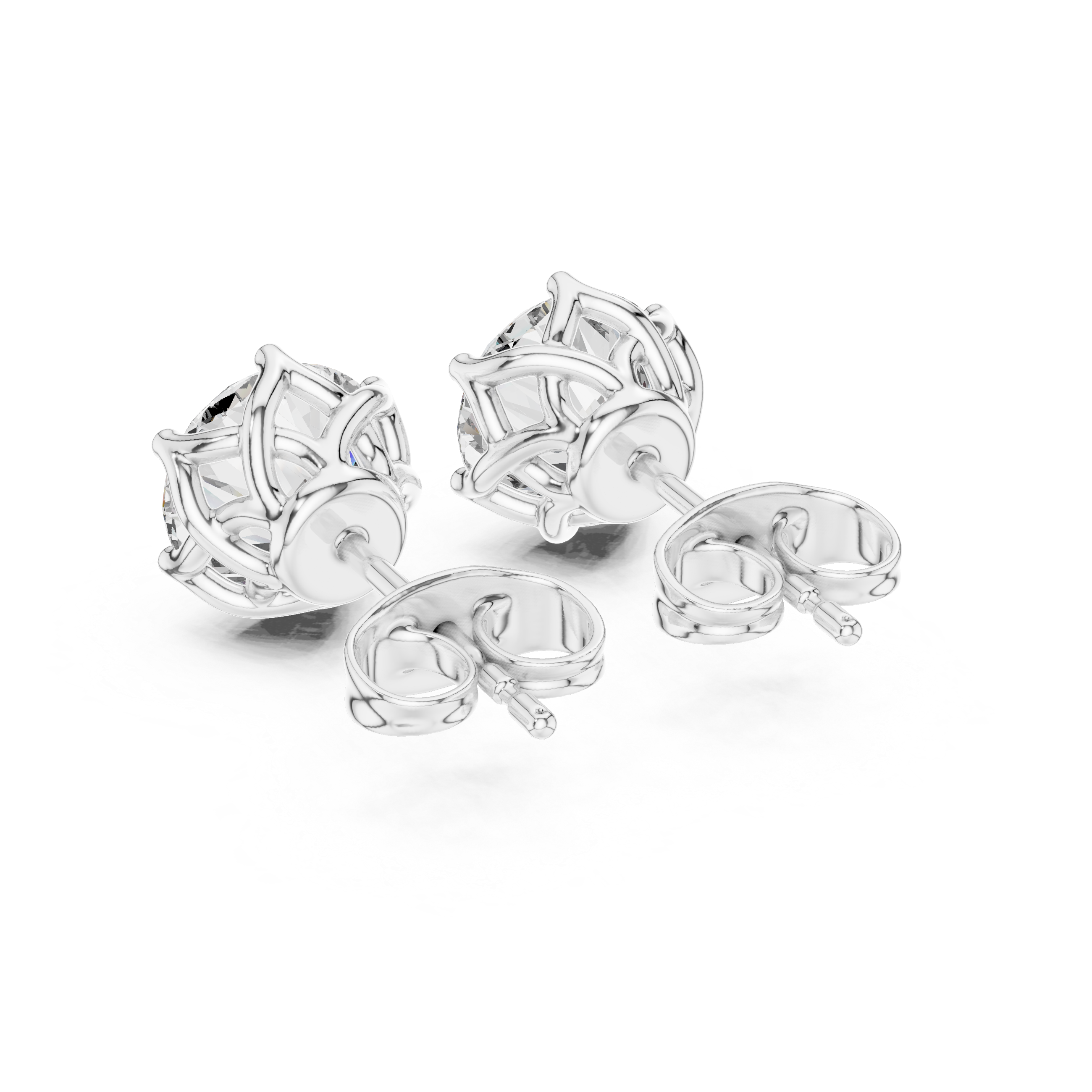 Signature Six-Prong Lab-Grown Diamond Stud Earrings
