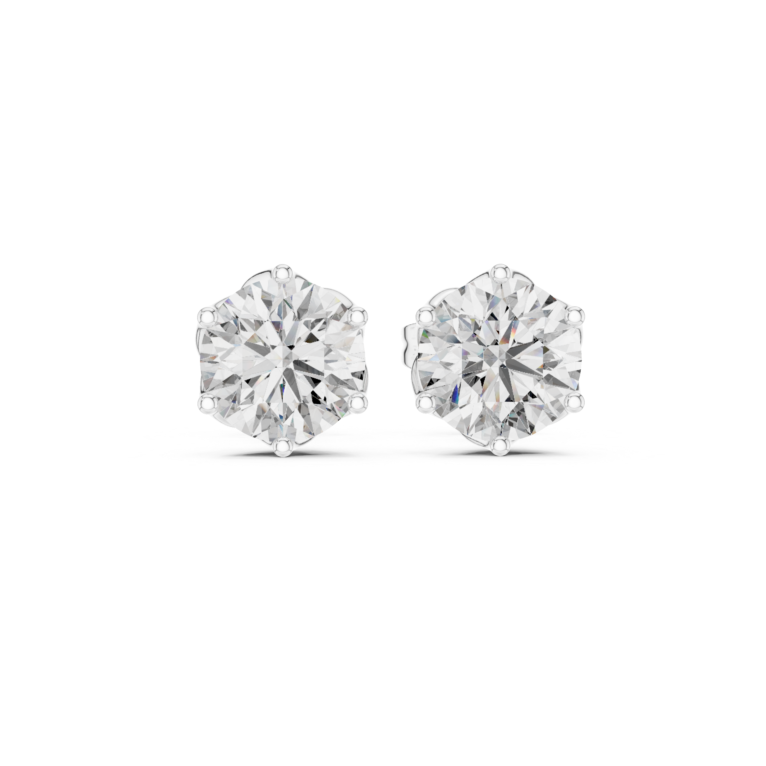 Signature Six-Prong Lab-Grown Diamond Stud Earrings