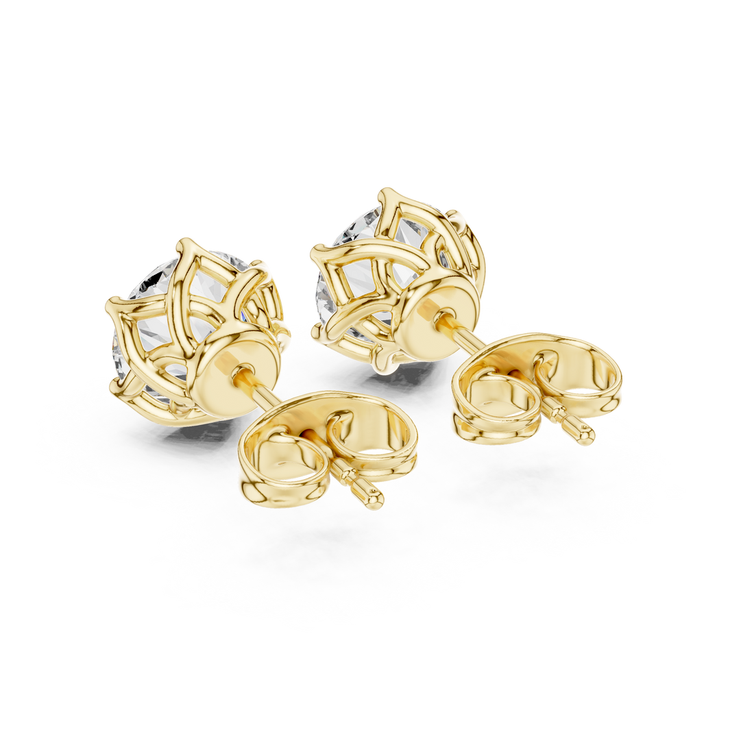 Signature Six-Prong Lab-Grown Diamond Stud Earrings