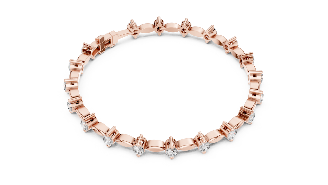 Golden Grace Diamond Link Bracelet