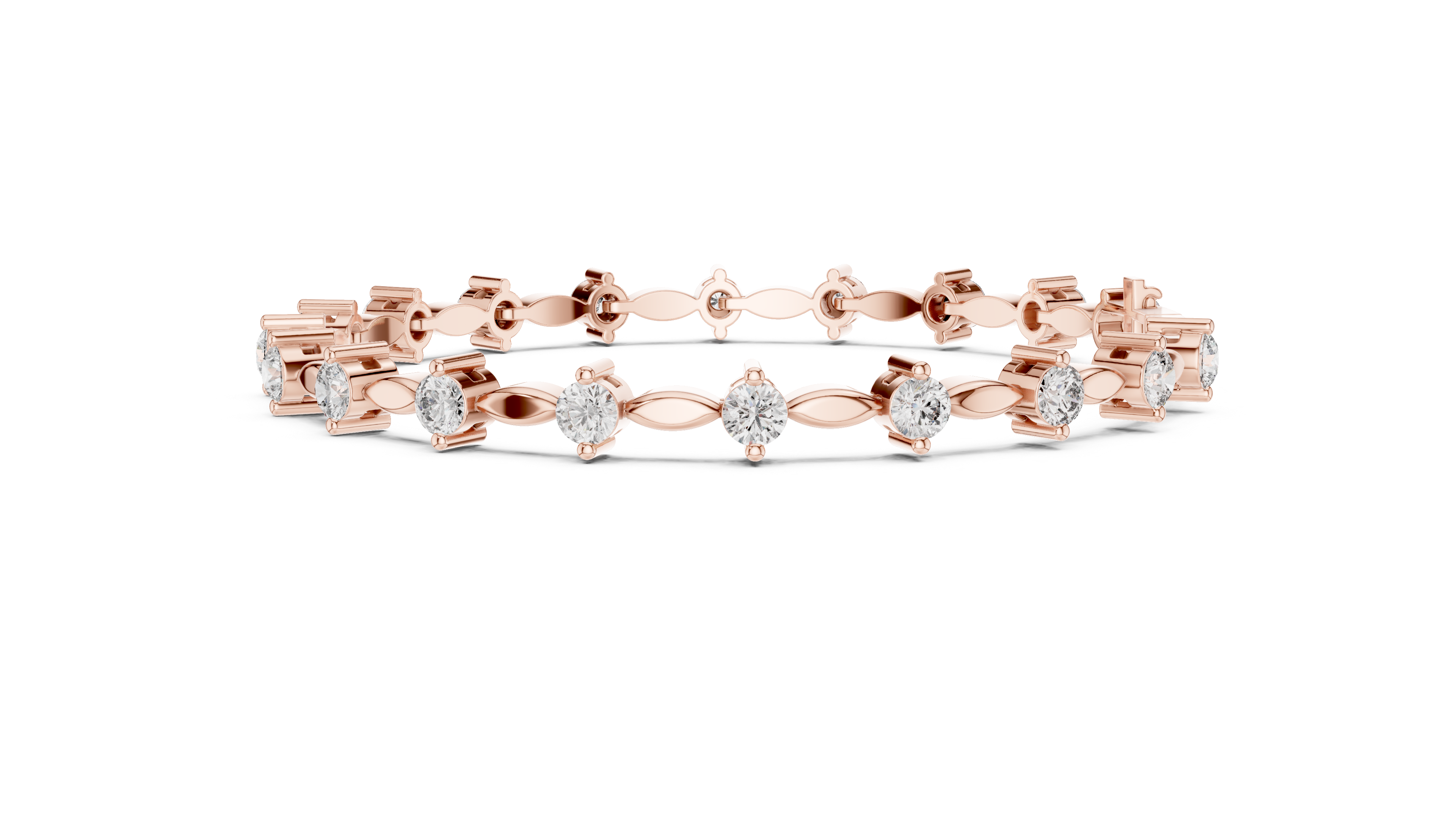 Golden Grace Diamond Link Bracelet