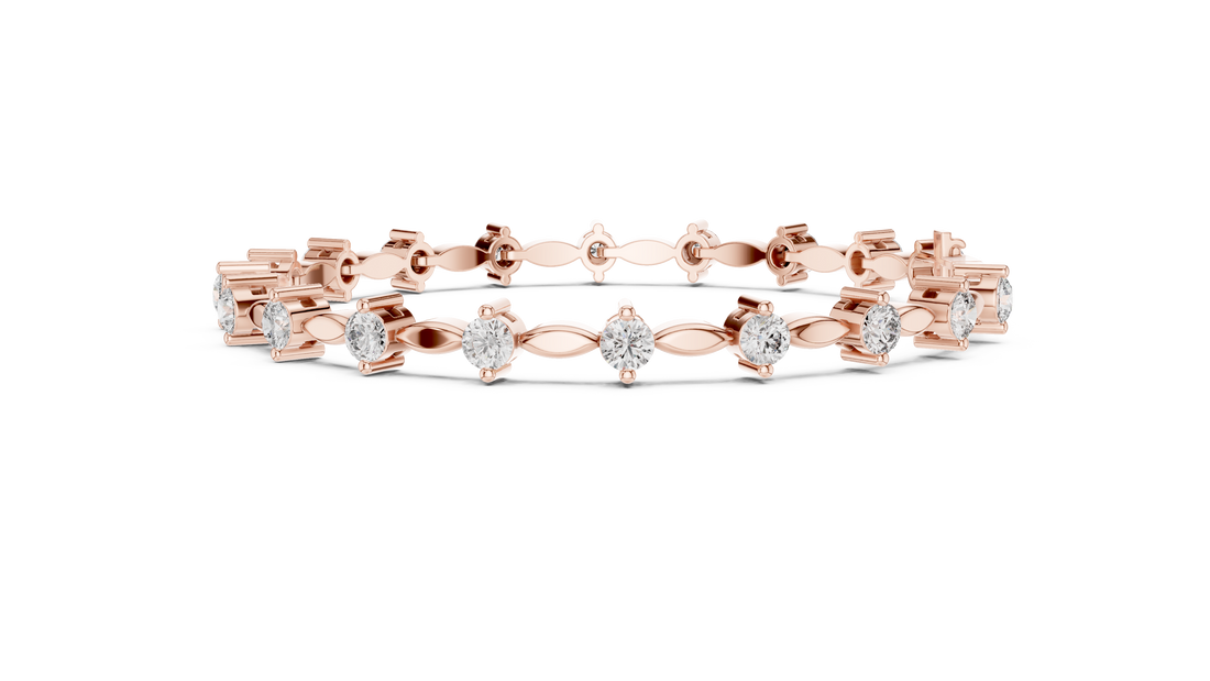 Golden Grace Diamond Link Bracelet