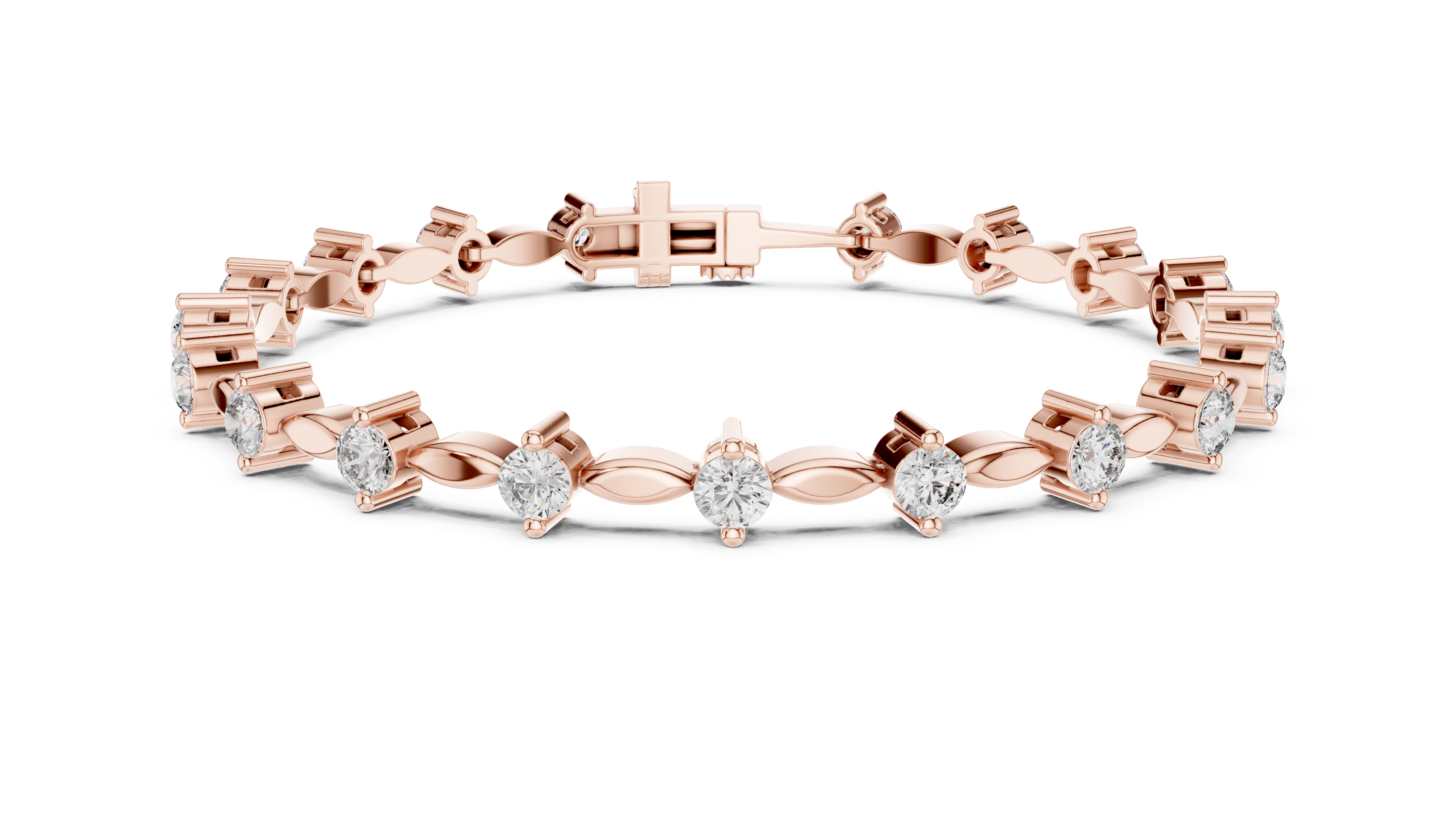 Golden Grace Diamond Link Bracelet