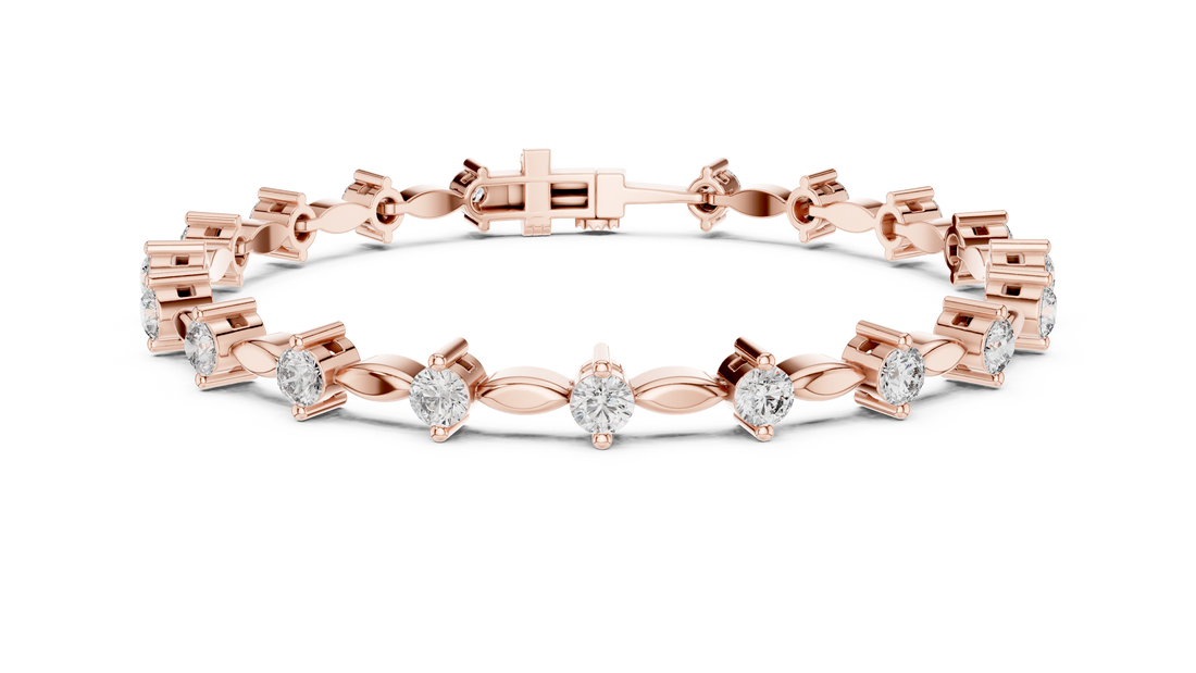 Golden Grace Diamond Link Bracelet
