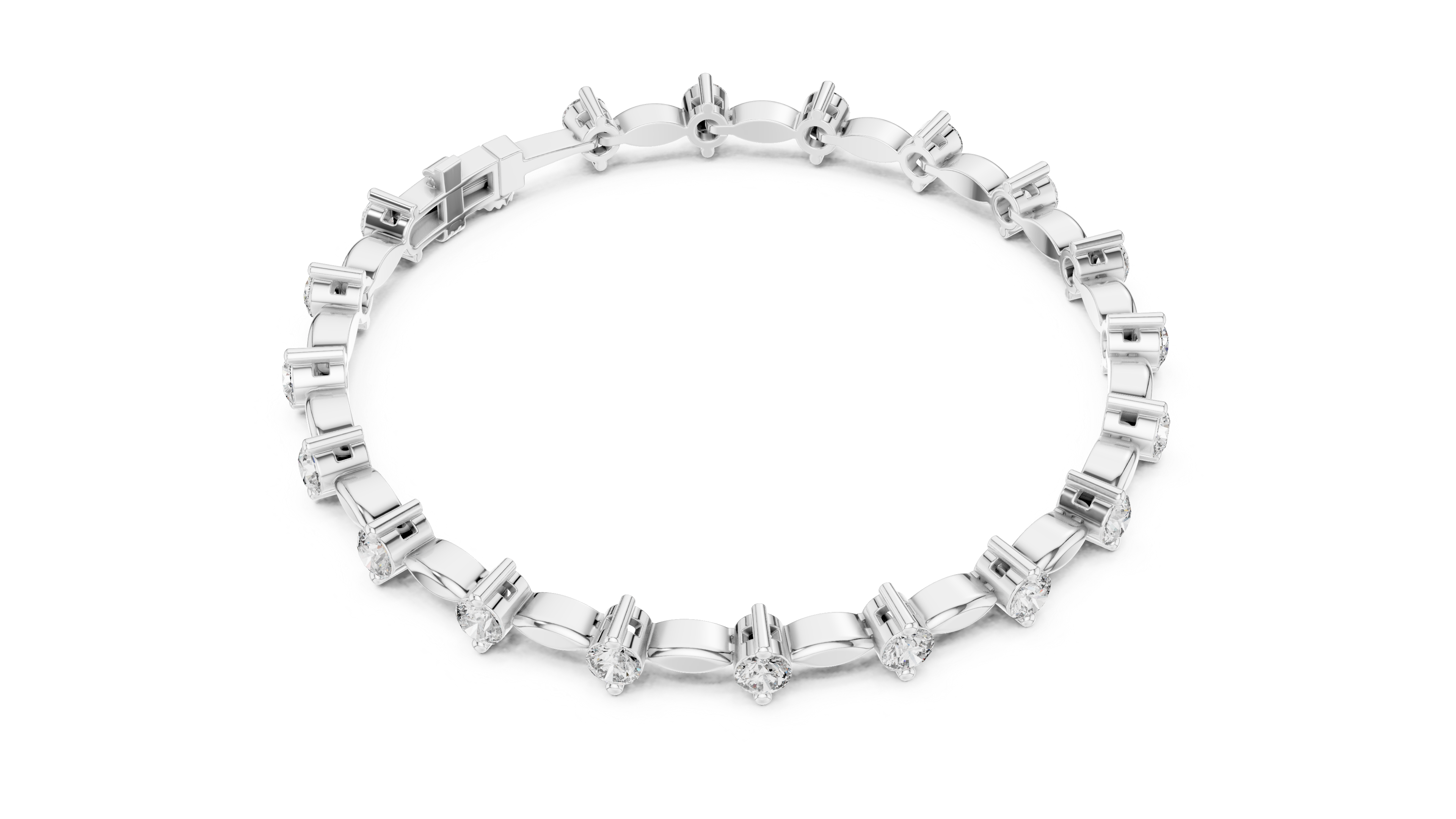 Golden Grace Diamond Link Bracelet