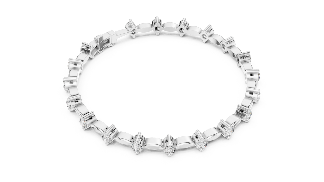 Golden Grace Diamond Link Bracelet