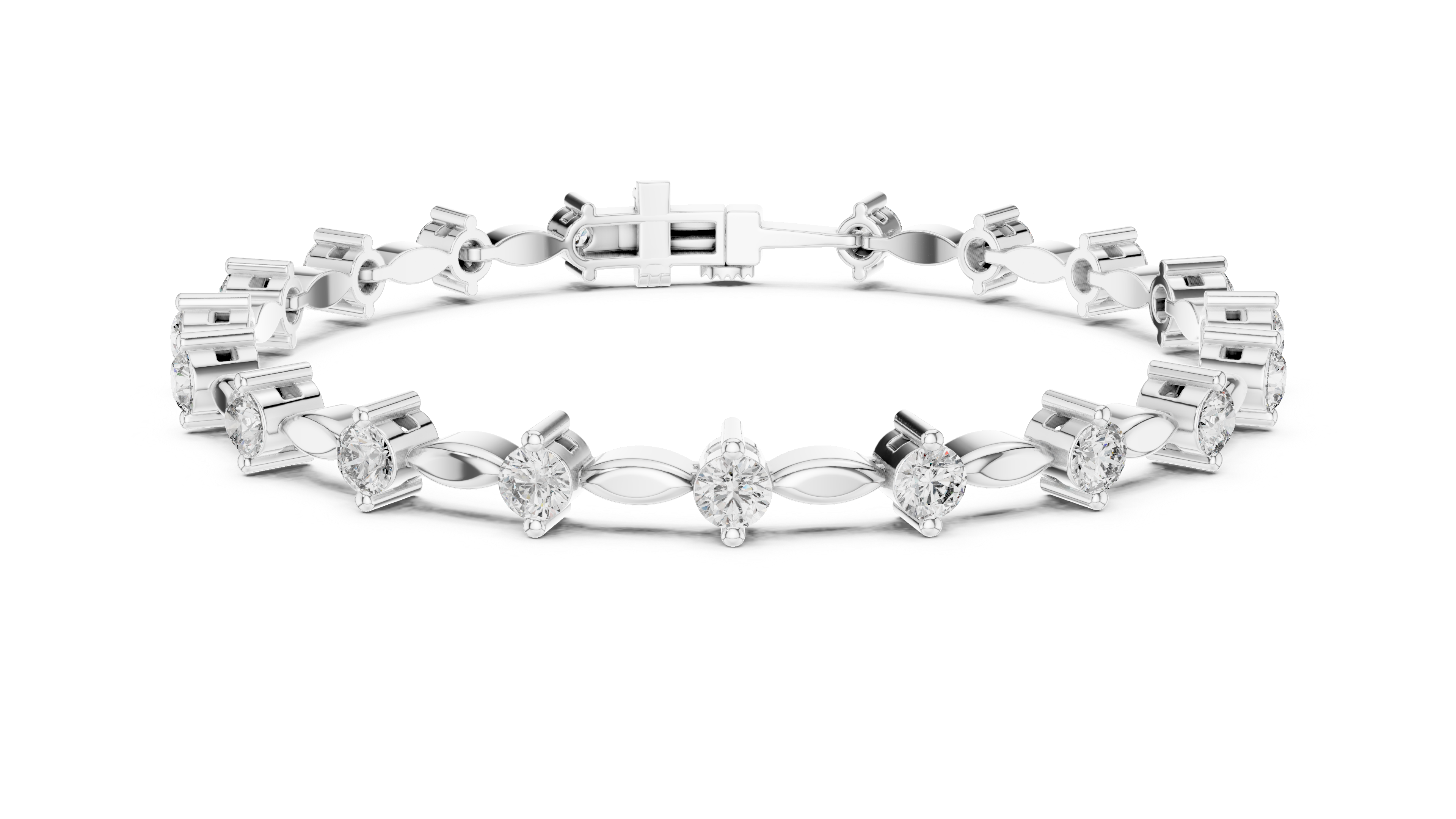 Golden Grace Diamond Link Bracelet