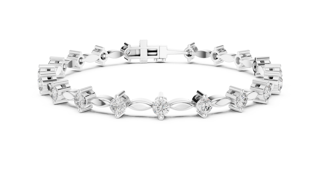 Golden Grace Diamond Link Bracelet