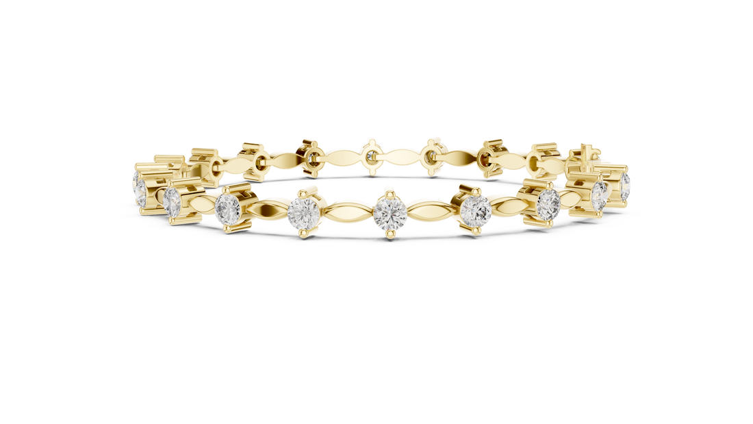 Golden Grace Diamond Link Bracelet