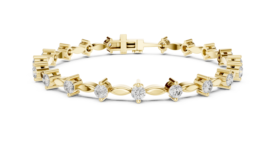 Golden Grace Diamond Link Bracelet