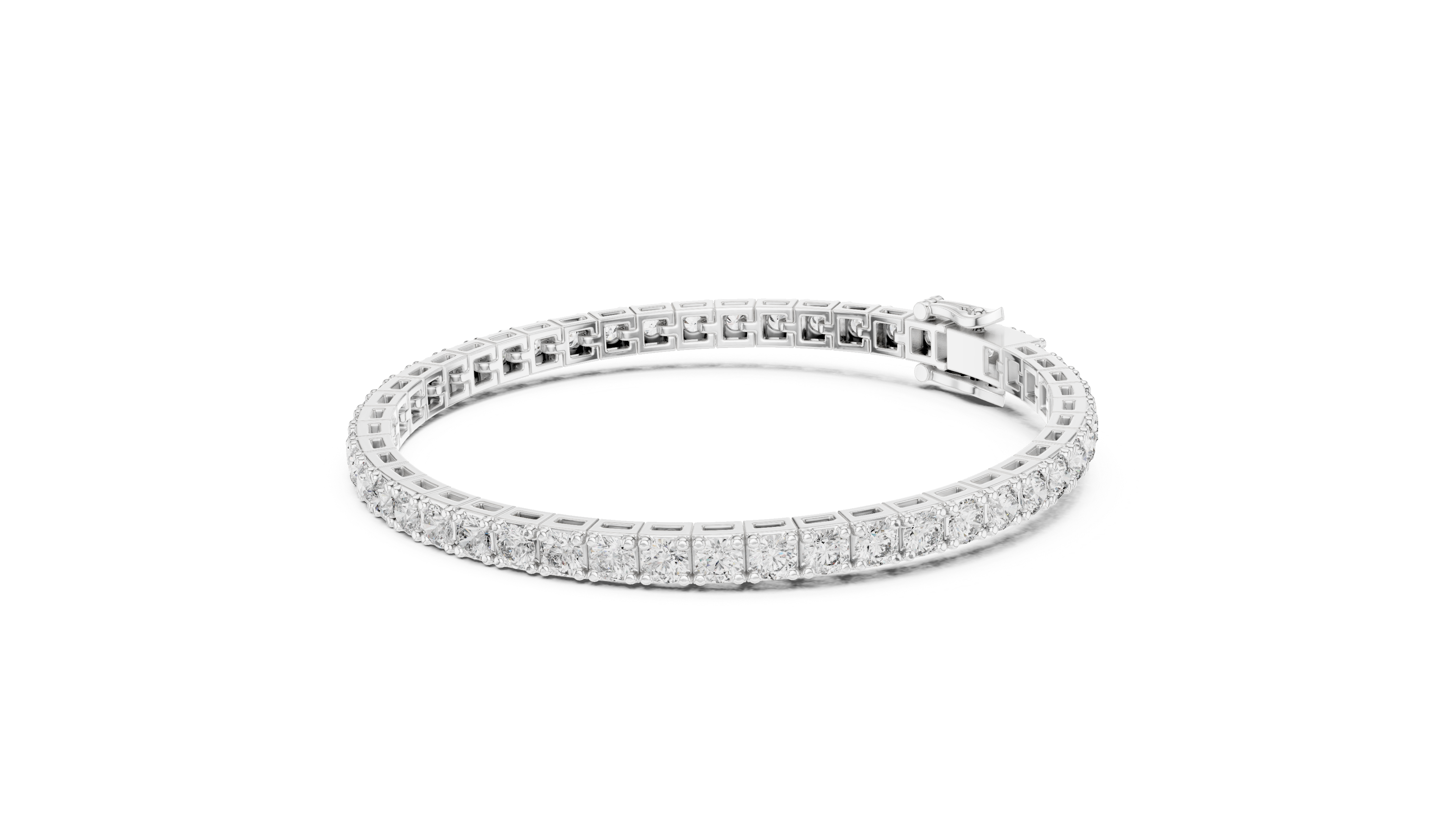 Classic Round Diamond Tennis Bracelet