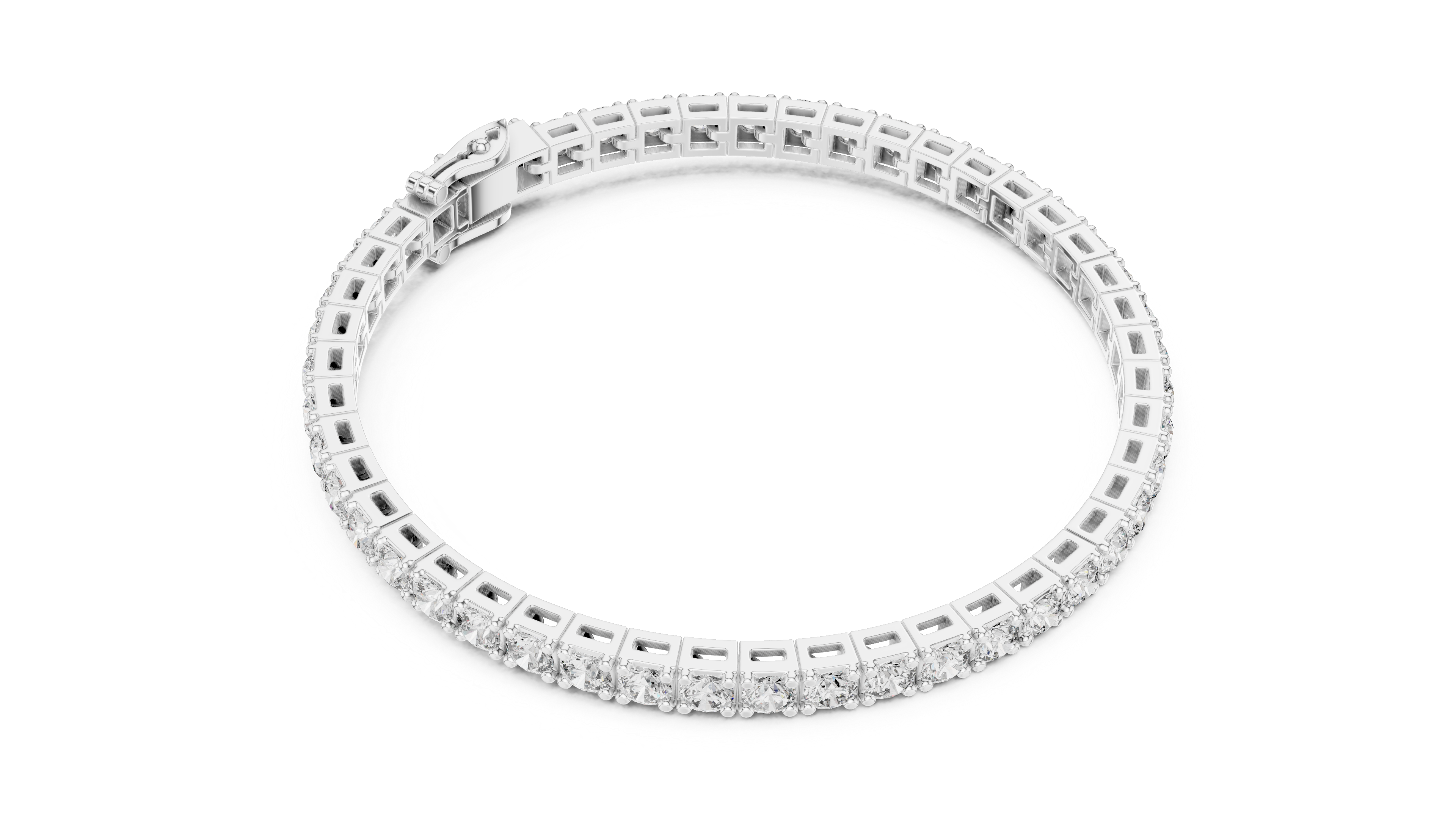 Classic Round Diamond Tennis Bracelet