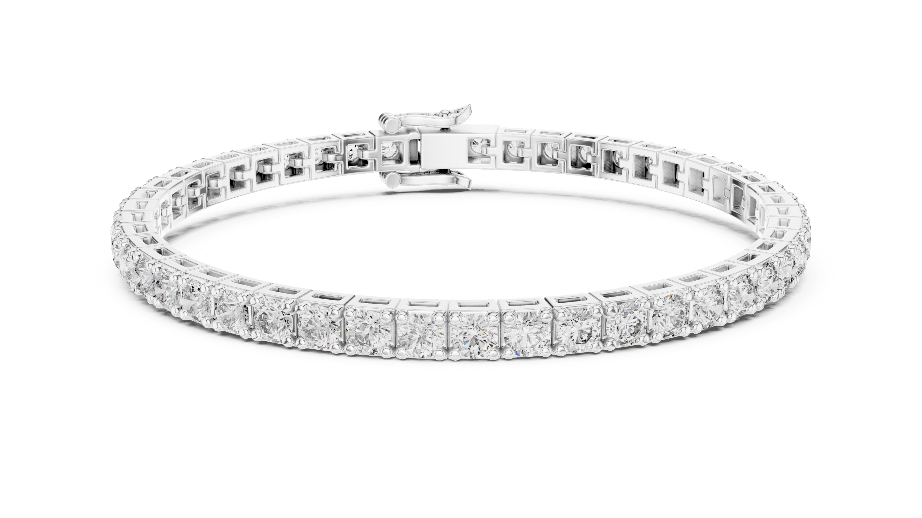 Classic Round Diamond Tennis Bracelet