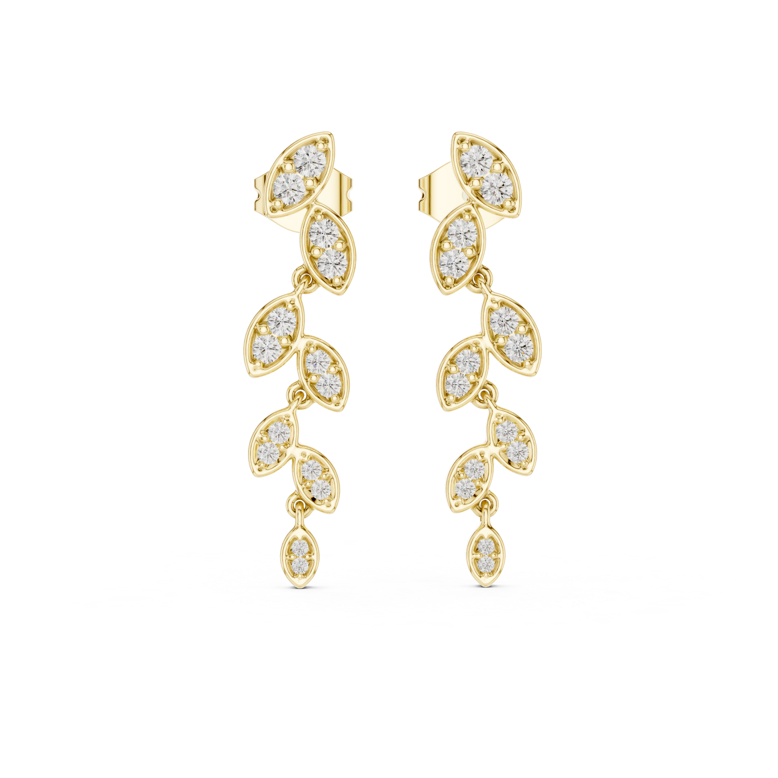 Marquise Diamond Drop Earrings