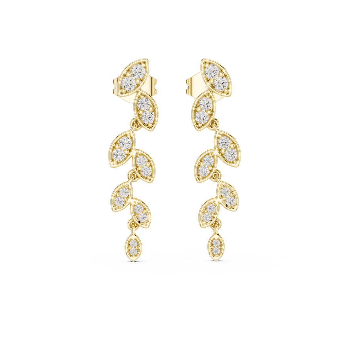 Marquise Diamond Drop Earrings