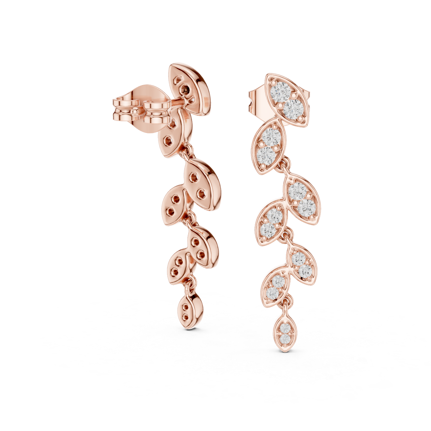 Marquise Diamond Drop Earrings