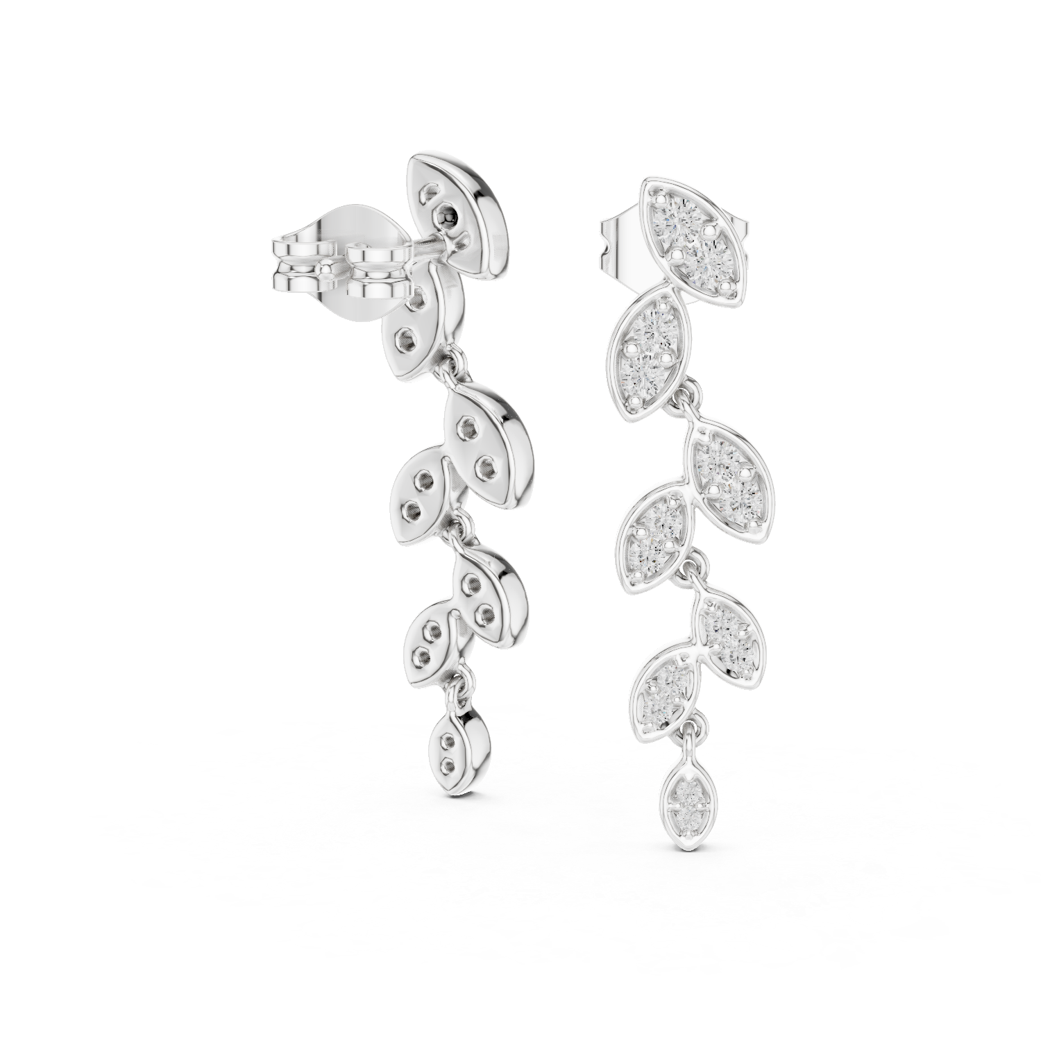 Marquise Diamond Drop Earrings