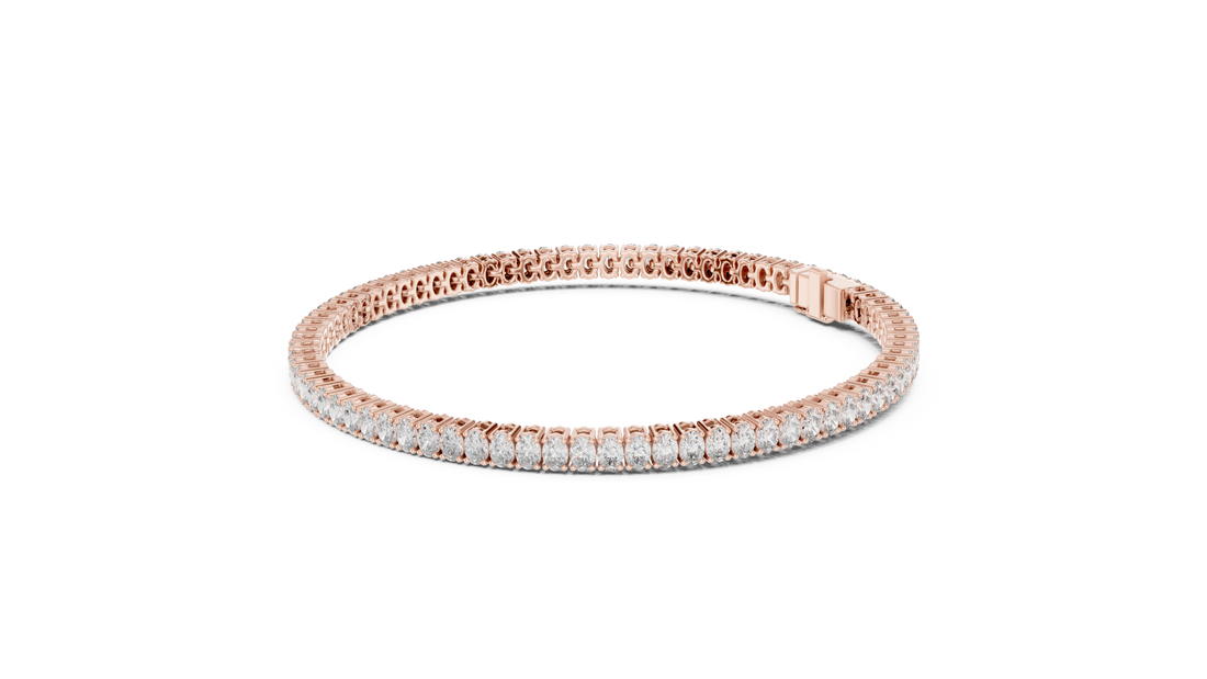 Oval Diamond Tennis Bracelet