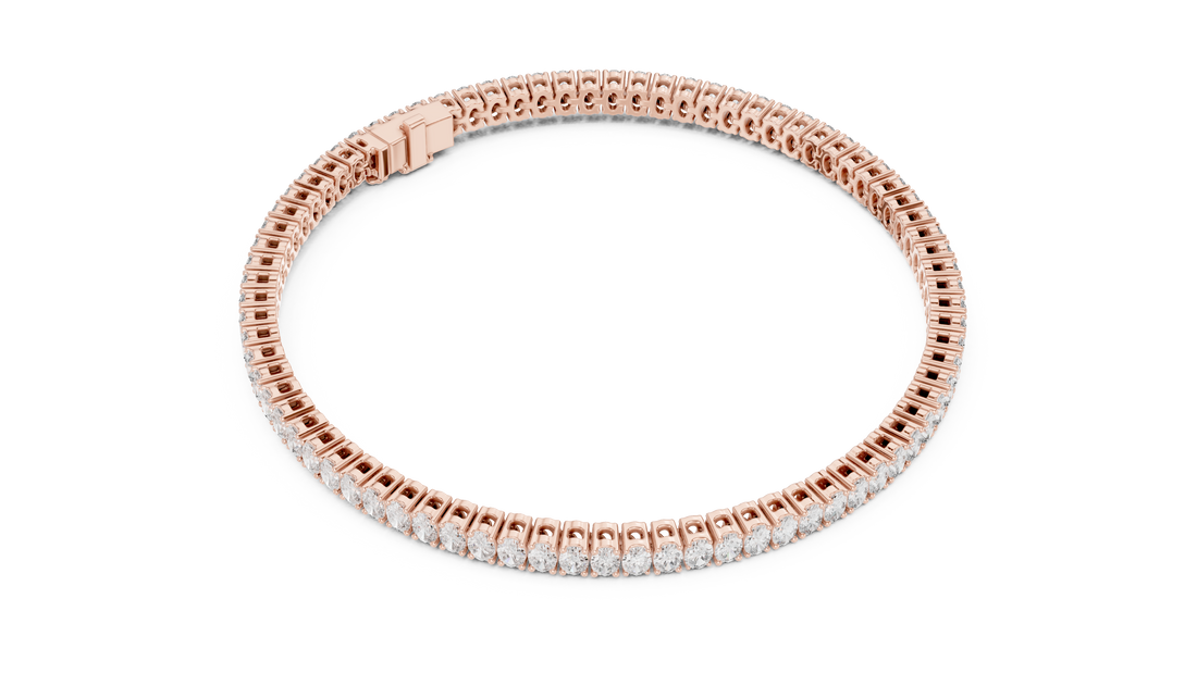 Oval Diamond Tennis Bracelet