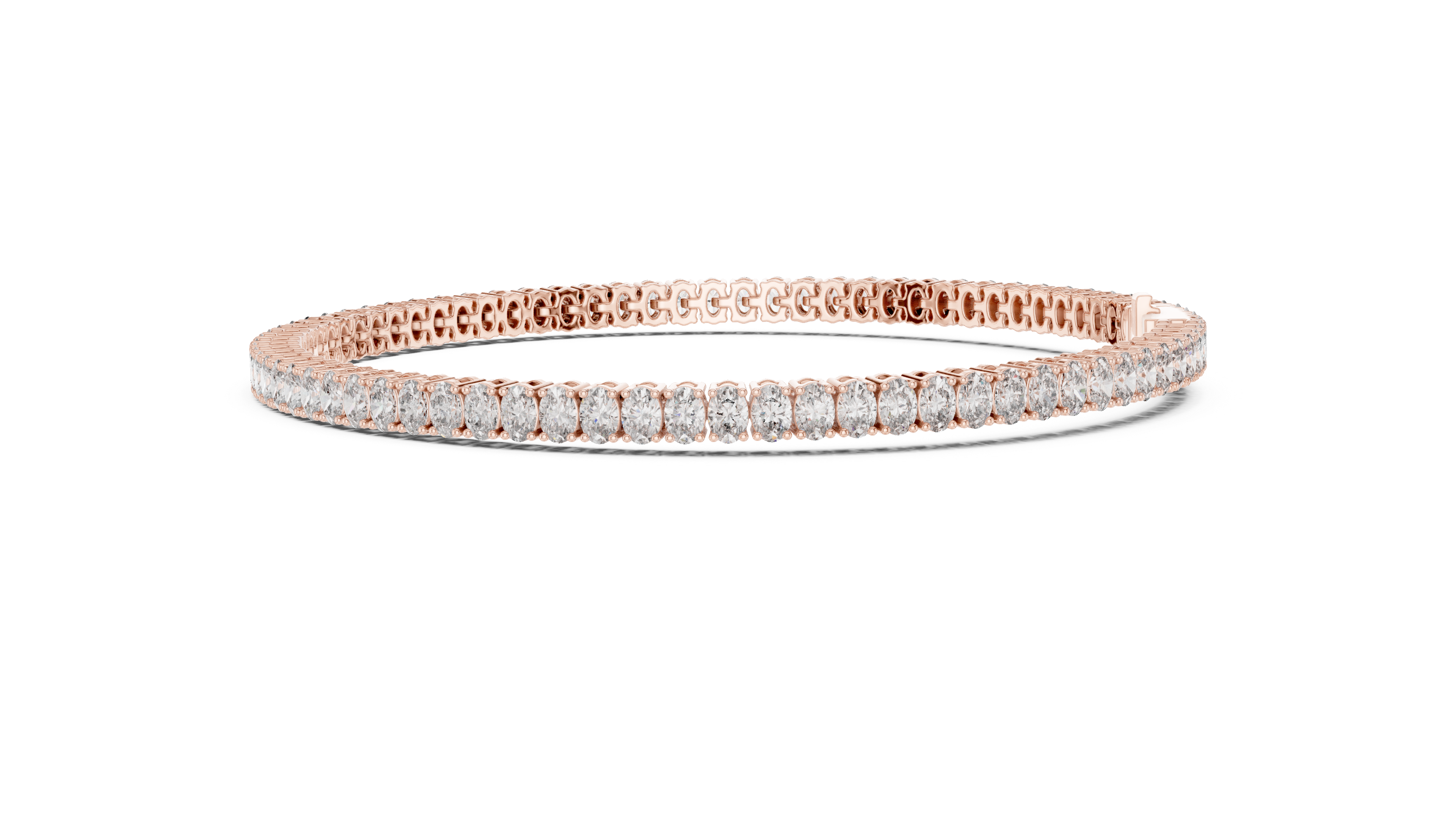 Oval Diamond Tennis Bracelet