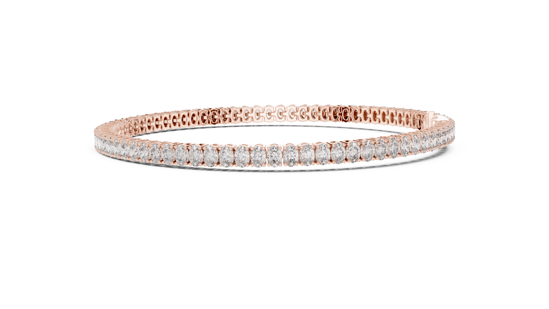 Oval Diamond Tennis Bracelet