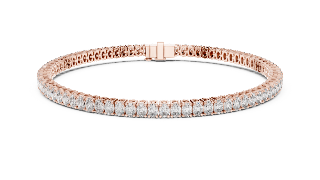 Oval Diamond Tennis Bracelet