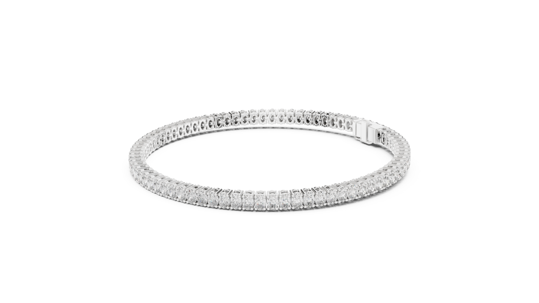 Oval Diamond Tennis Bracelet