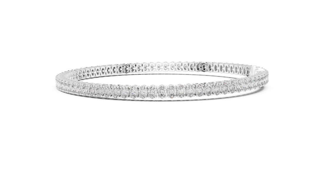 Oval Diamond Tennis Bracelet
