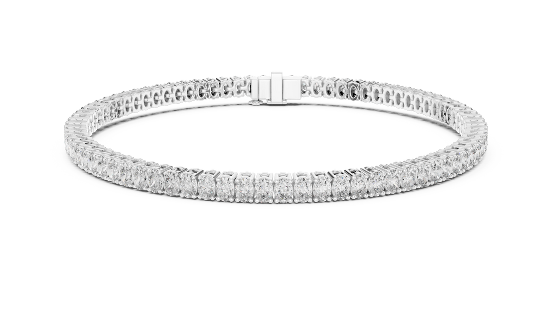Oval Diamond Tennis Bracelet