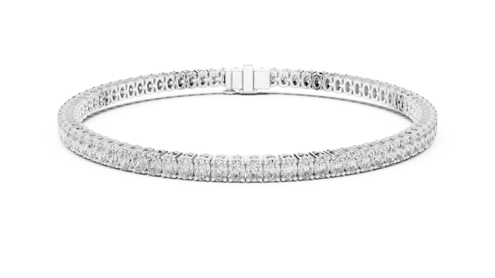 Oval Diamond Tennis Bracelet