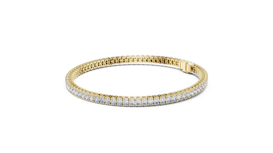 Oval Diamond Tennis Bracelet