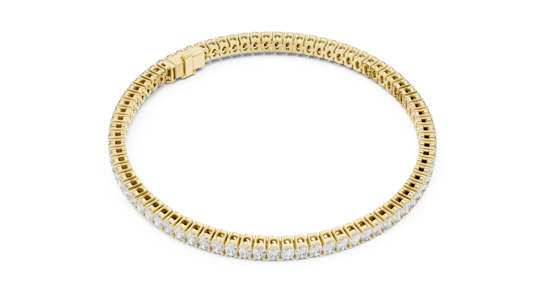 Oval Diamond Tennis Bracelet