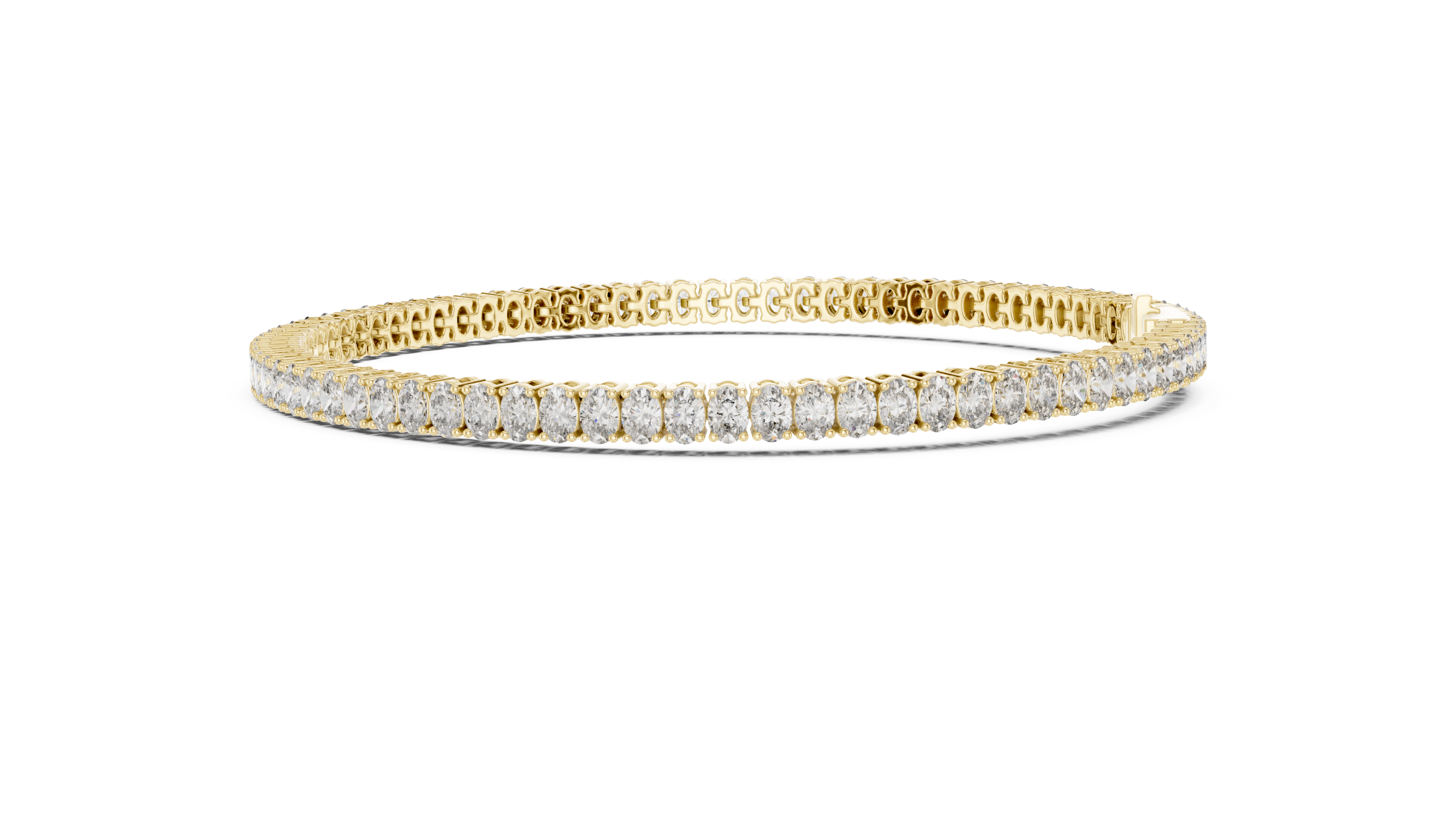 Oval Diamond Tennis Bracelet