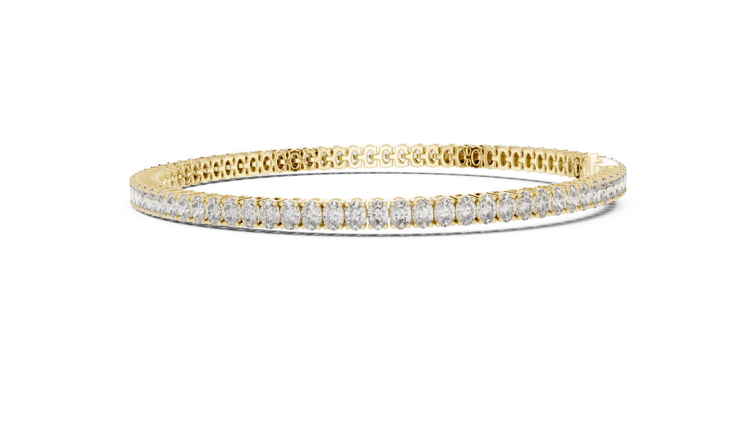 Oval Diamond Tennis Bracelet