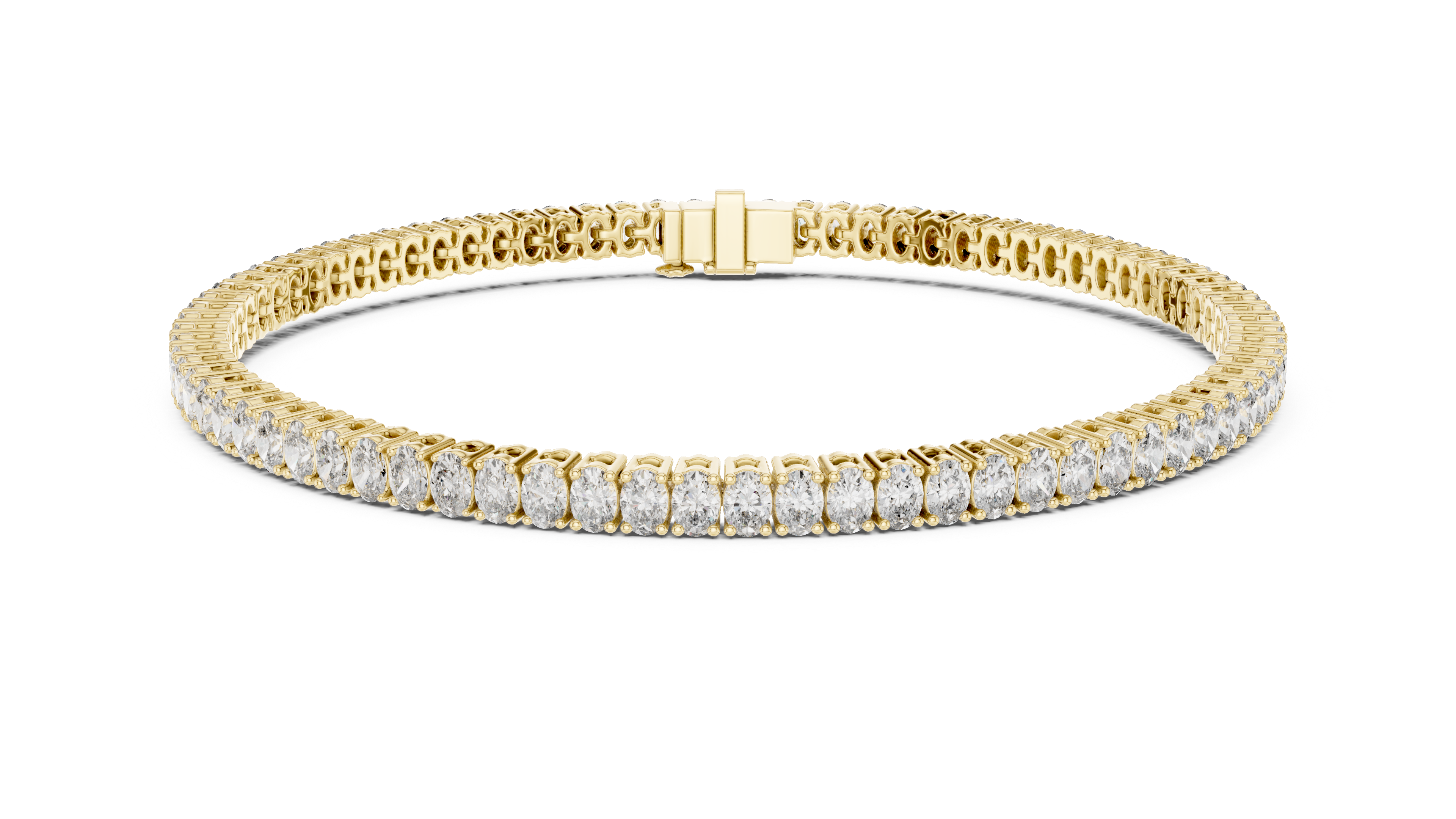 Oval Diamond Tennis Bracelet
