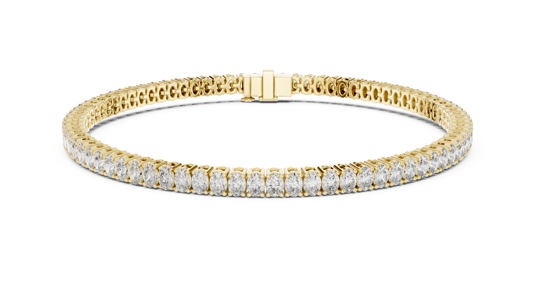 Oval Diamond Tennis Bracelet