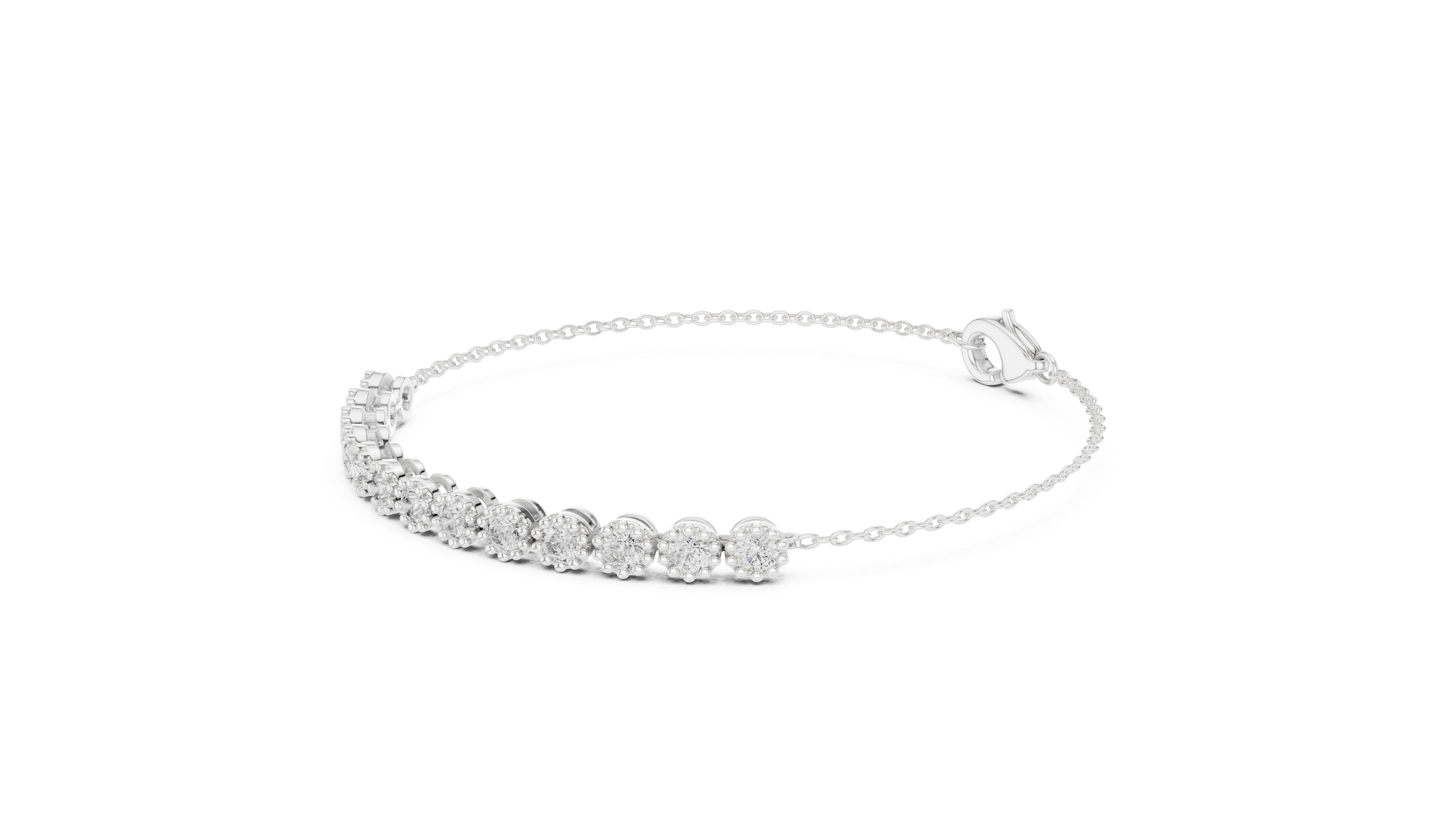 Diamond Adjustable Chain Bracelet