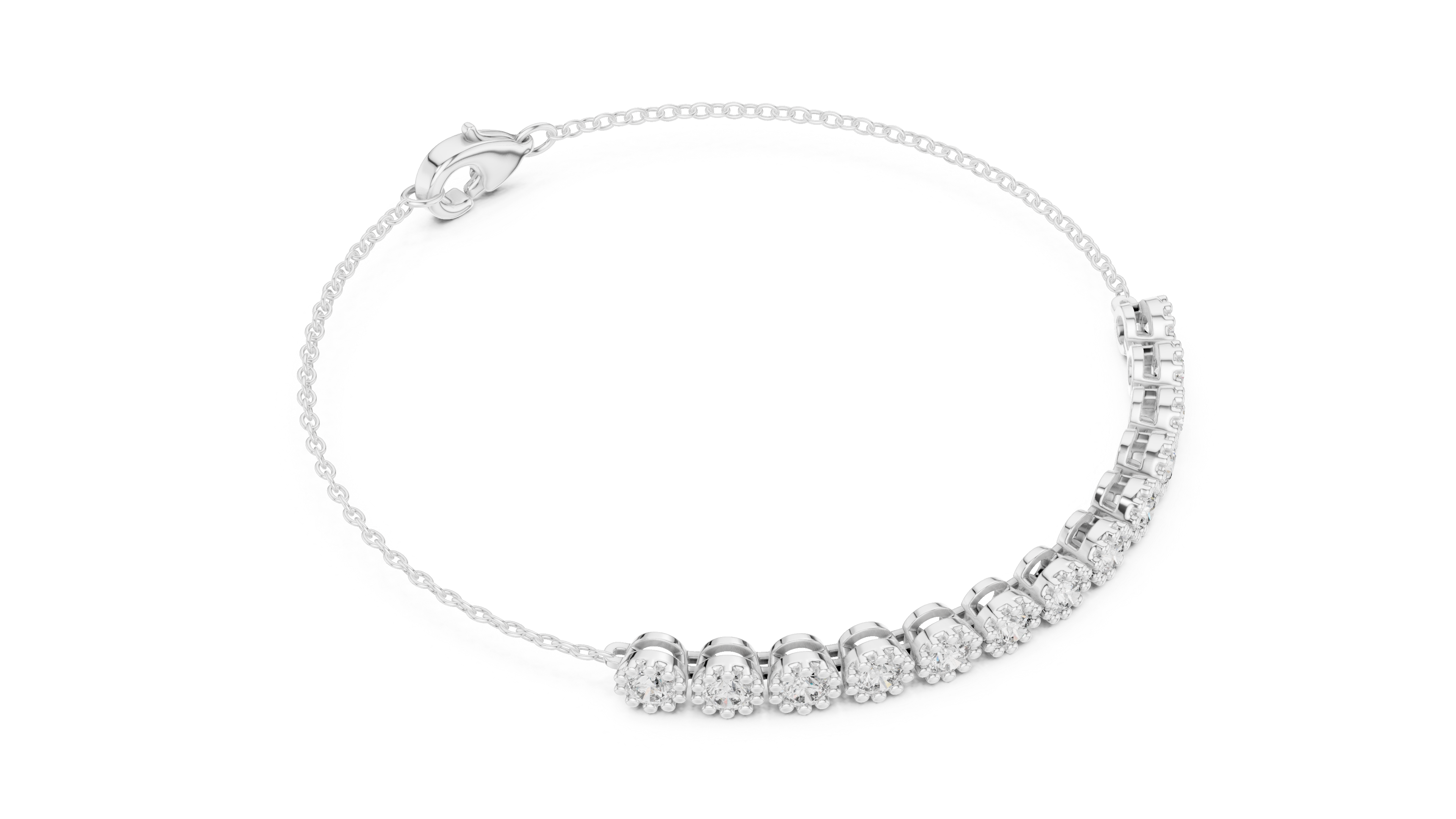 Diamond Adjustable Chain Bracelet