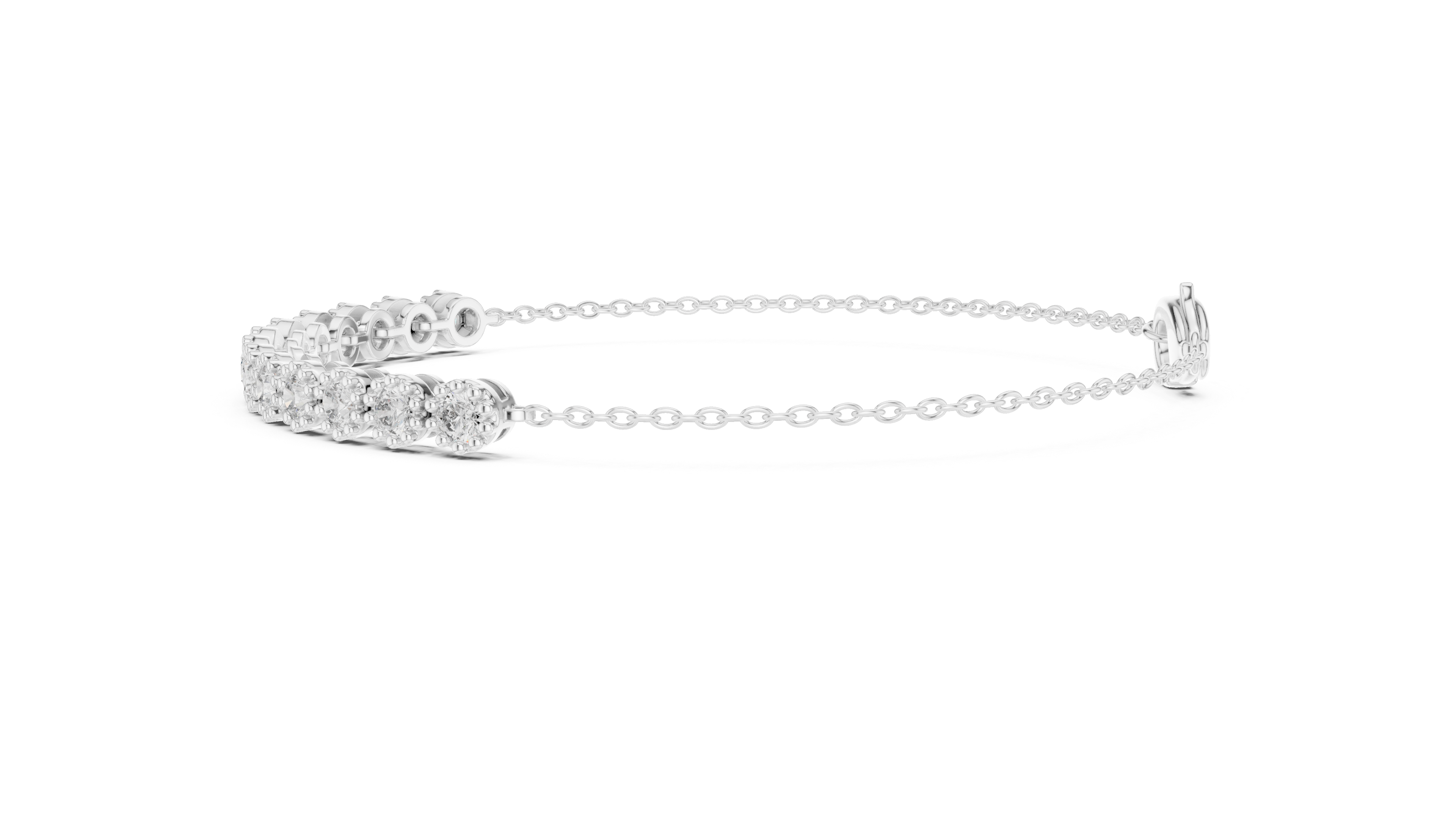 Diamond Adjustable Chain Bracelet