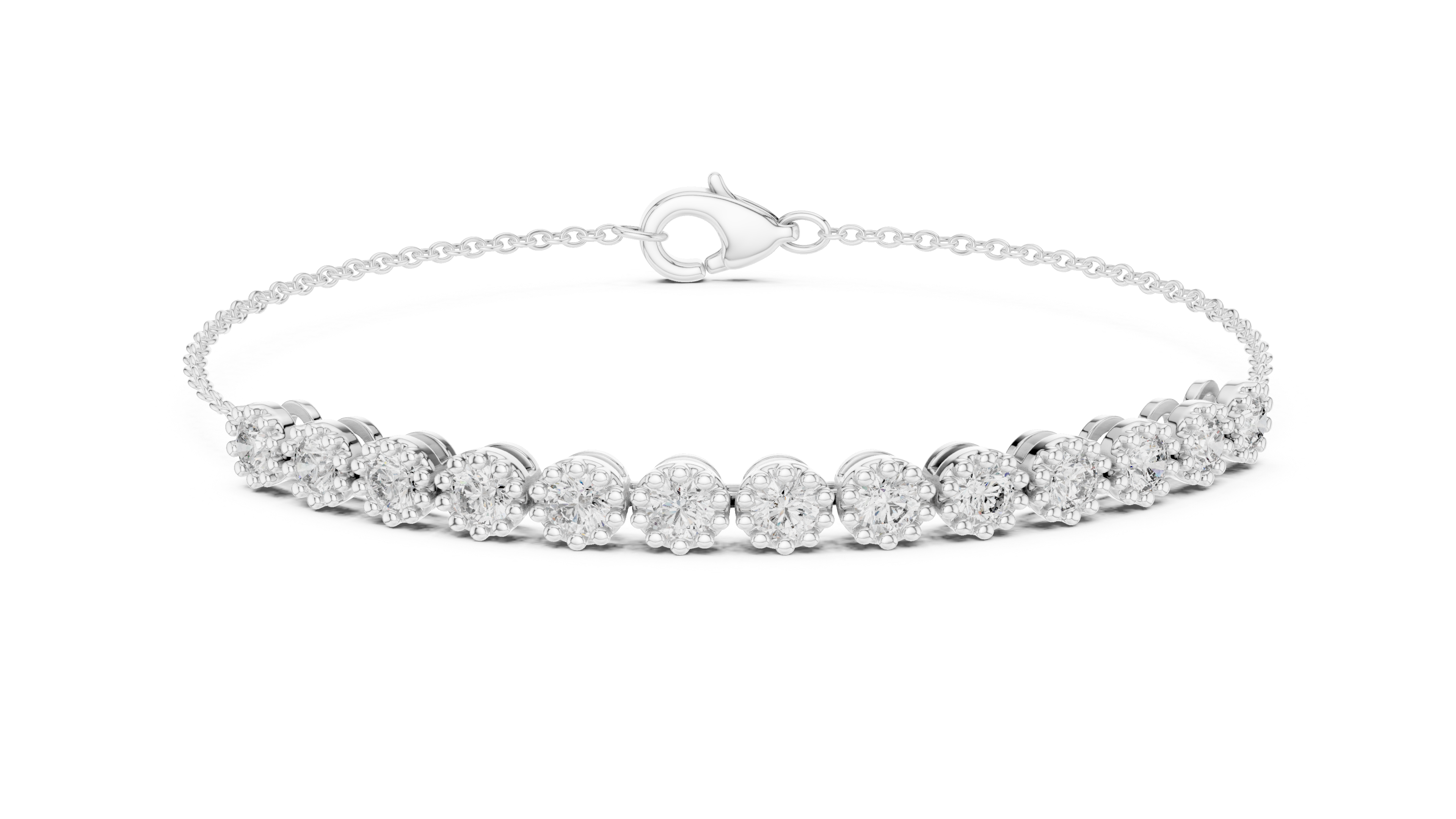 Diamond Adjustable Chain Bracelet