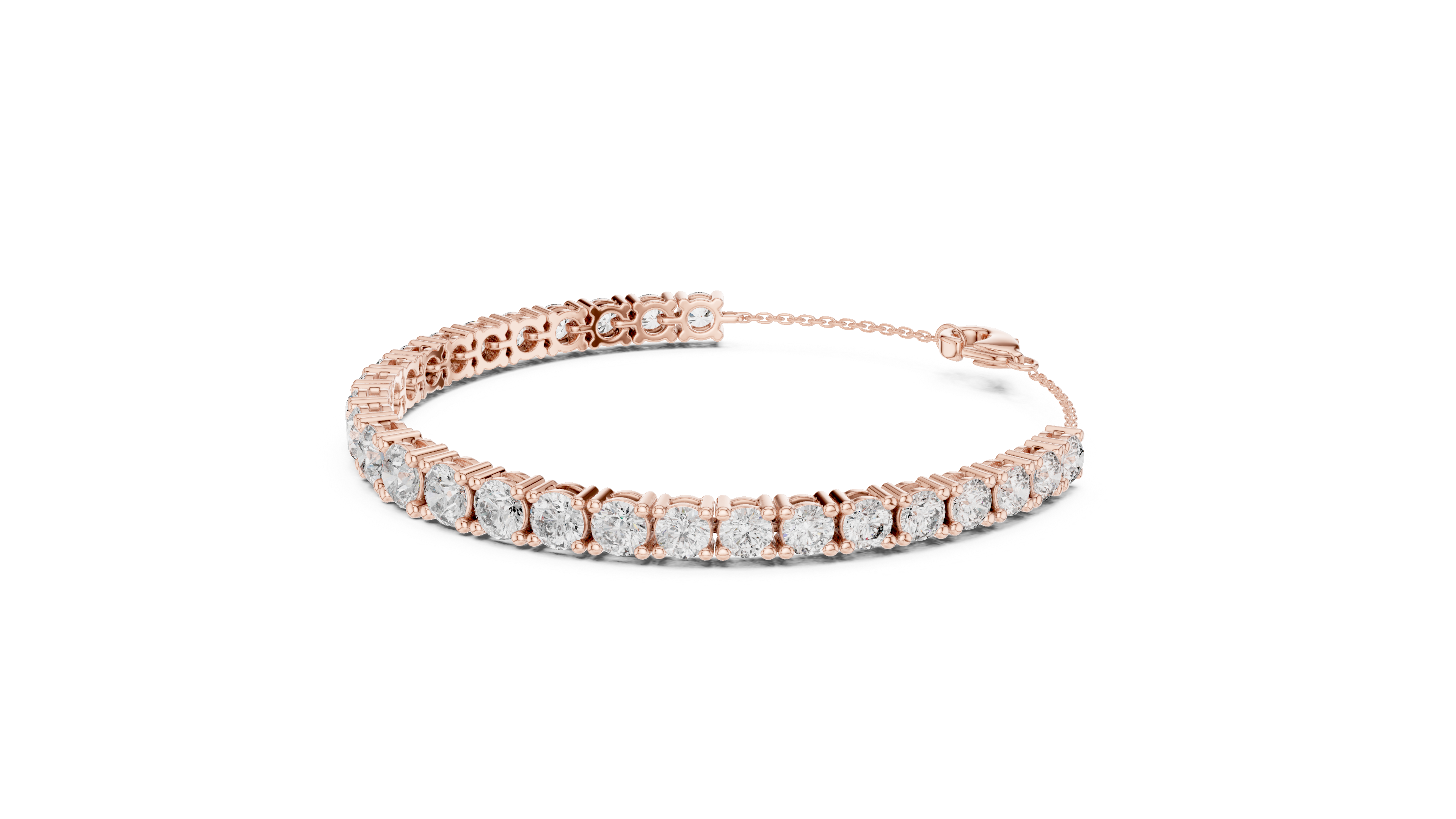 Brilliant round-cut Diamond Tennis Bracelet