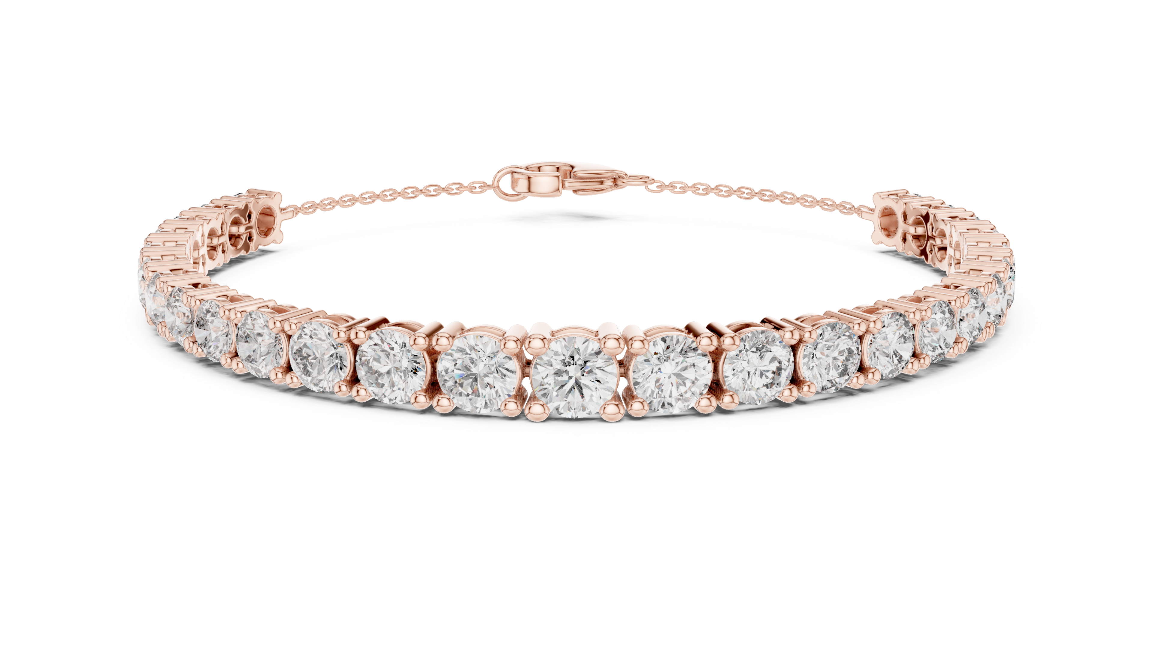 Brilliant round-cut Diamond Tennis Bracelet