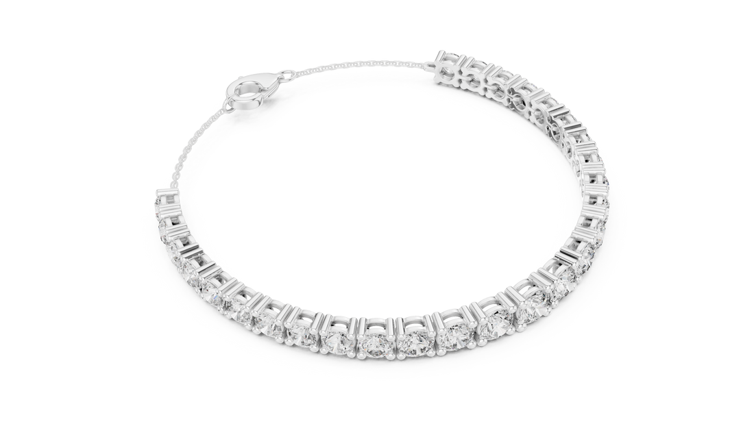 Brilliant round-cut Diamond Tennis Bracelet