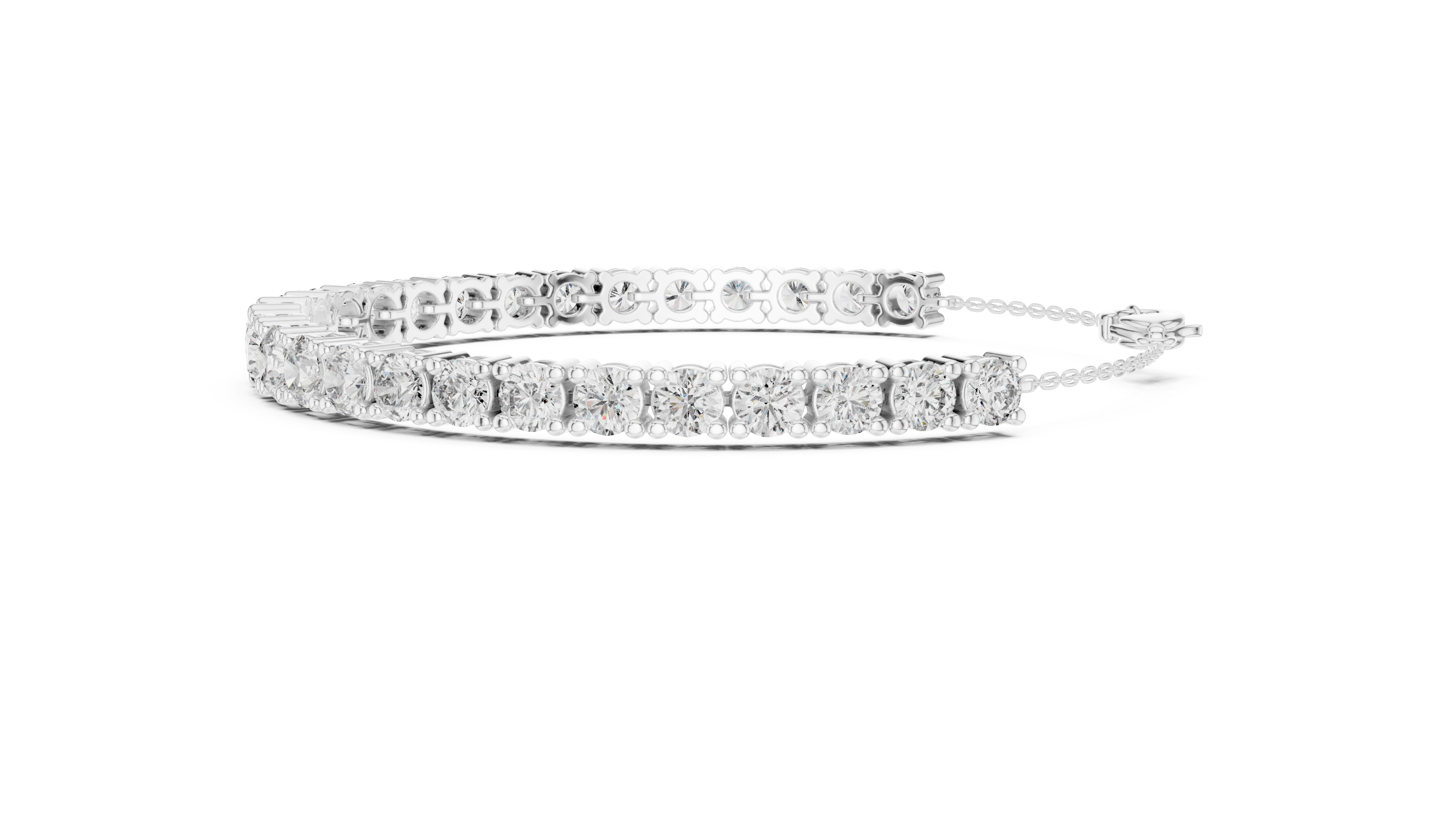 Brilliant round-cut Diamond Tennis Bracelet