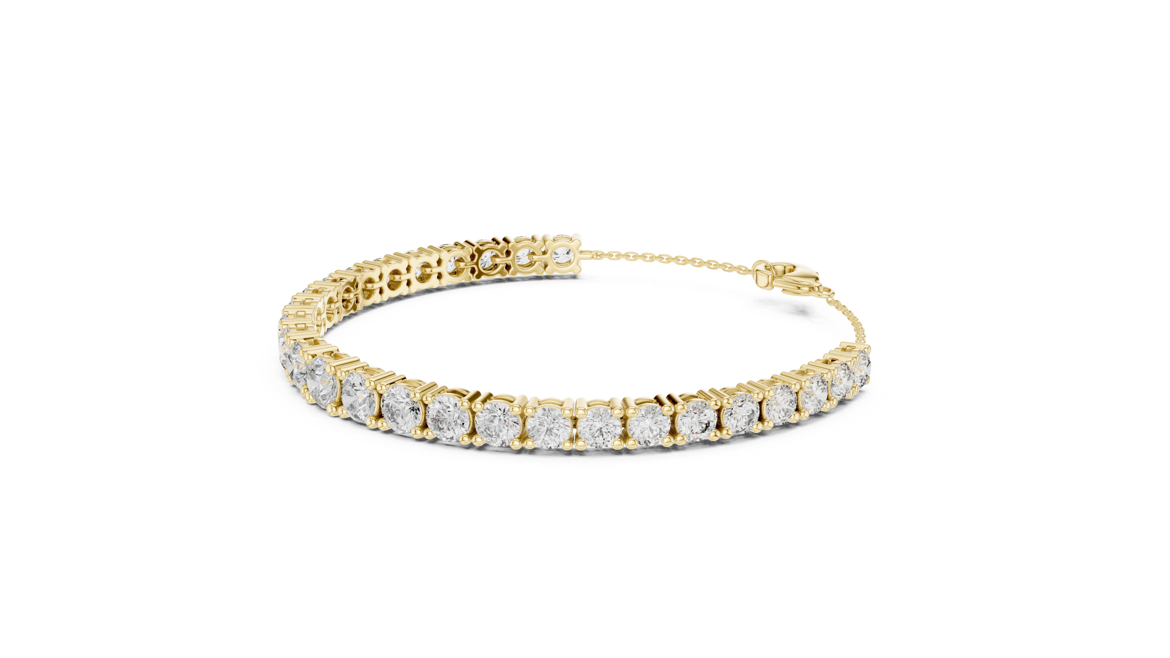 Brilliant round-cut Diamond Tennis Bracelet