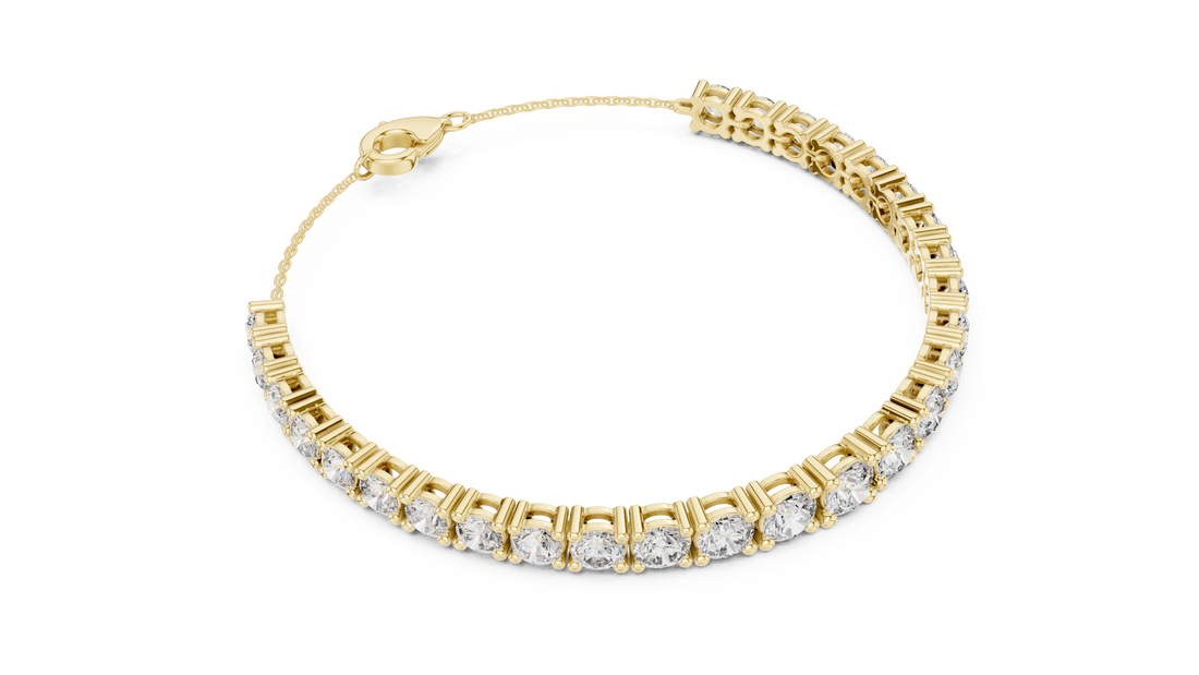 Brilliant round-cut Diamond Tennis Bracelet