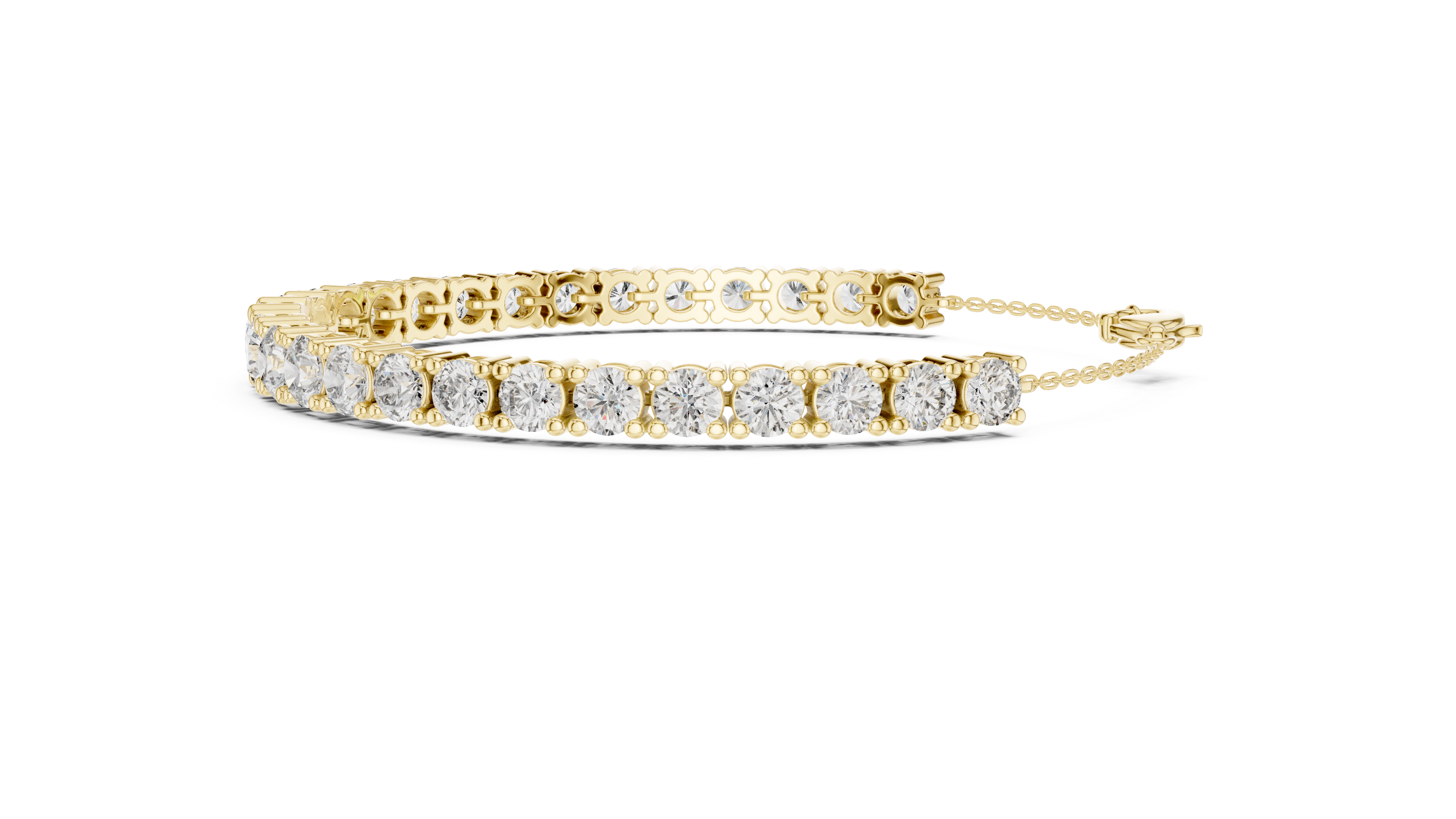 Brilliant round-cut Diamond Tennis Bracelet